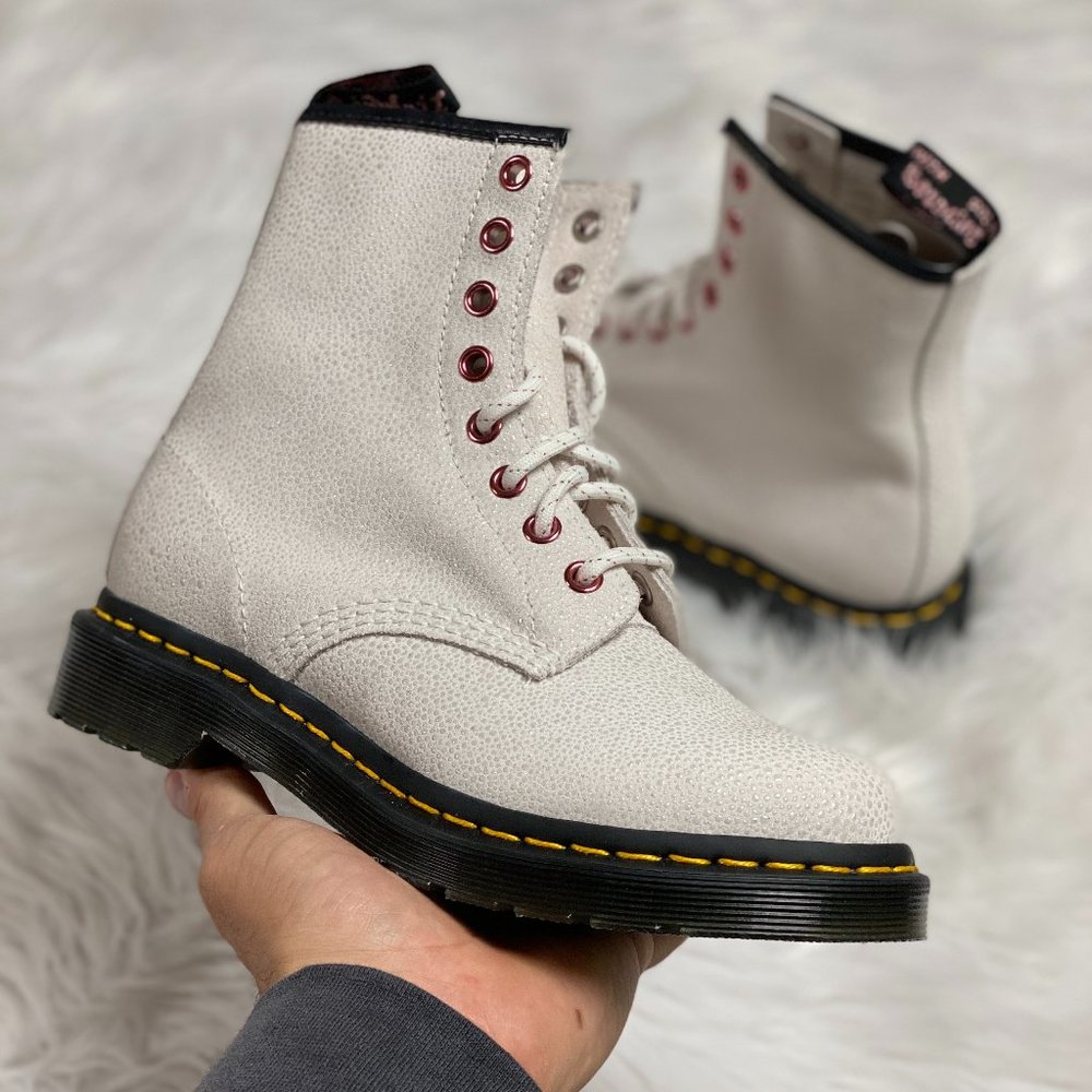 Dr Martens 1460 Bejeweled High Womens Boots White DR MARTENS 029404 NEW Size 6